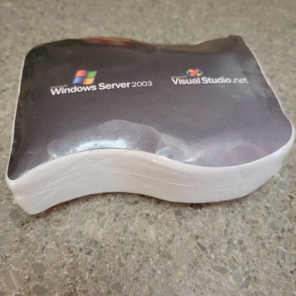 Rare Vintage Microsoft Windows Server 2003 T-shirt Compressed White Size Unknown - Picture 2 of 4